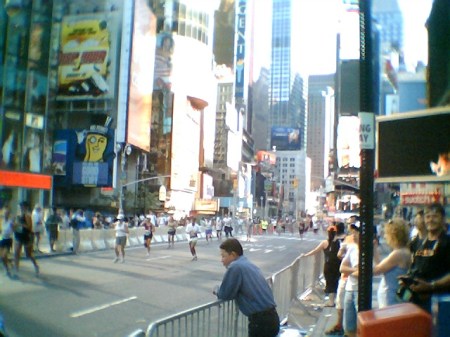 Times Square half-marathon 1