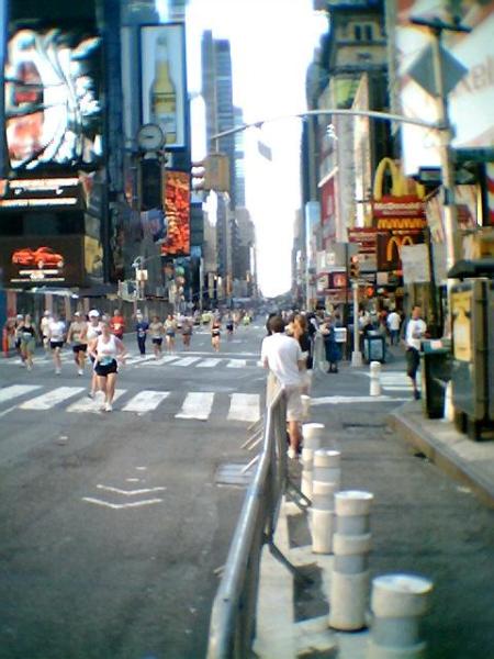 NYC half-marathon in Times Square 2