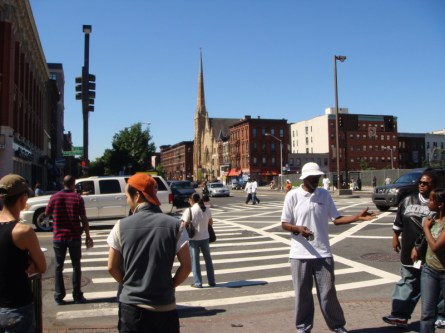 125th and Lenox looking south.  The heart of Harlem