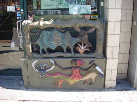 African theme storefront grill