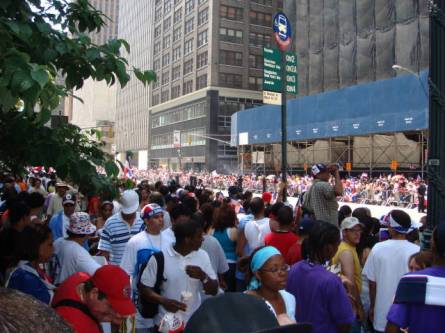 Dominican Day big crowds