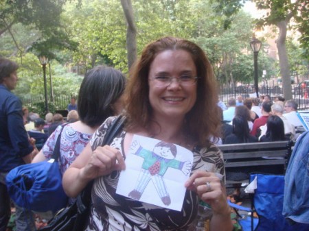 20090708 02 Flat Stanley and singer Julie Reyburn