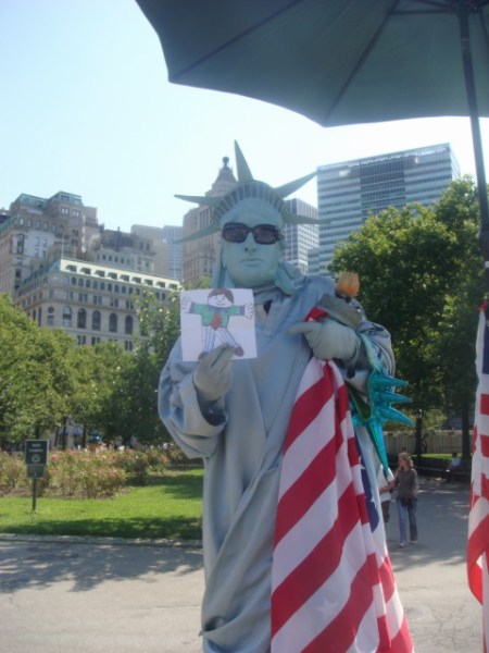 20090711 Flat Stanley 03 Statue of Liberty