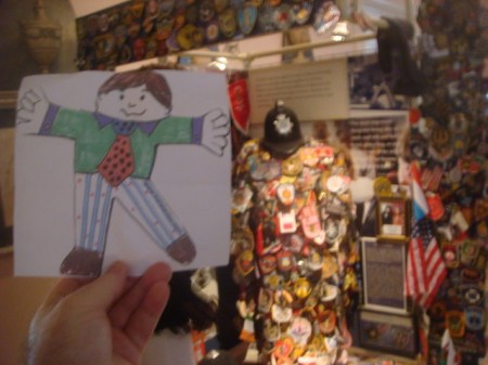 20090711 Flat Stanley 09 Firefighter badges